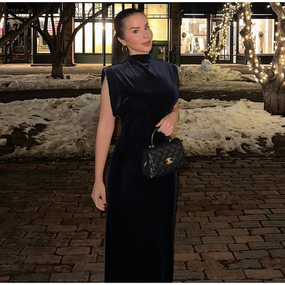 RARE!!! ZARA BLOGGER FAVE! High Collar Midi Dress NWT - Picture 14 of 16